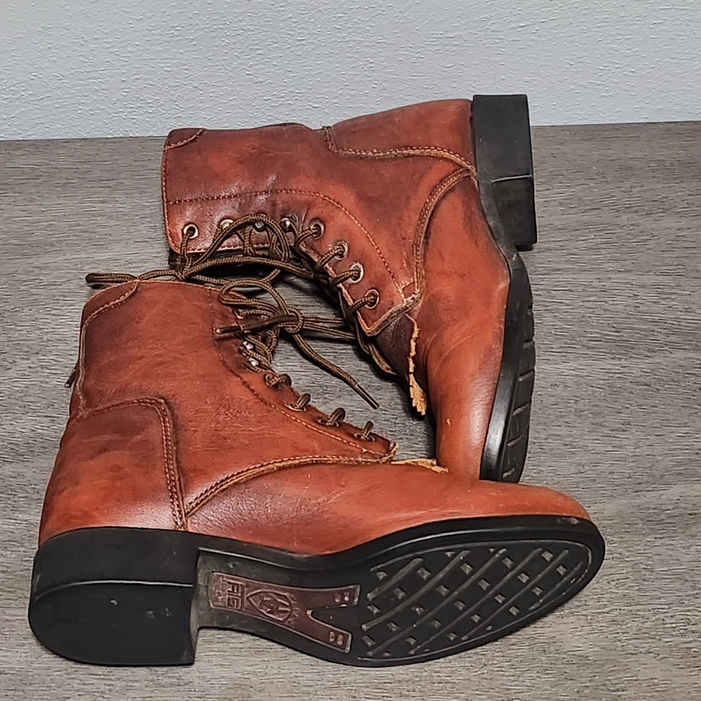 ARIAT Leather Lace Up Womens 6 Brown Paddock Boots Equestrian Western - Picture 7 of 11